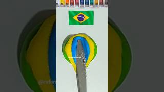 When I mixing color 🇧🇷 colormixing brazil flag mixing brasil asmrmixing viralshorts [upl. by Nnyleuqcaj]