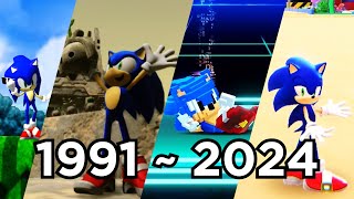 Sonic Idle Animations Evolution 58 Games 1991 to 2024 🦔 [upl. by Zeralda]