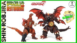 Super7 Toho Ultimates 1200°C Godzilla amp Destoroyah  Double Review [upl. by Nerret]