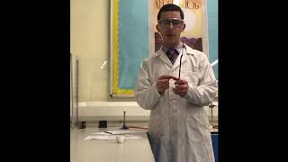 Burning magnesium to show a chemical change Periodic Table lesson 3 [upl. by Clayborne]