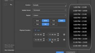 ViPlex Express LED Display Software Tutorial  Creating a Schedule Advanced Solution  VisuaLED [upl. by Anelrac]