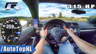 VW Scirocco R 20 TSI 315HP TOP SPEED on AUTOBAHN by AutoTopNL [upl. by Celinka873]