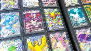 DO I HAVE A 100 COMPLETE PALDEAN FATES POKEMON CARD BINDER opening [upl. by Ajiak72]