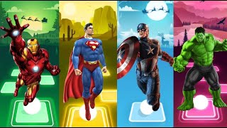 Spiderman Cartoon 🆚 Hulk 🆚 Ironman 🆚 Batman 🆚 Captain America 🎵 Who Will Win⁉️ [upl. by Assennev]