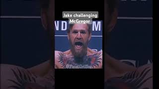 Jake challenging McGregor [upl. by Llenyr]