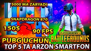 TOP 5 PUBG MOBILE UCHUN ARZON SMARTFONLAR 2023 YILDAGI [upl. by Ylrebnik449]