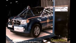 Ford Escape  2011  Pole Crash Test  NHTSA  CrashNet1 [upl. by Denie]