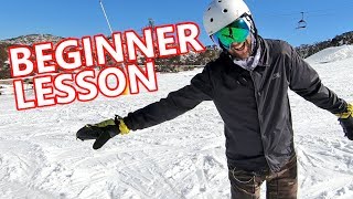 Beginner Snowboard Lesson  Heels Toes amp Straight [upl. by Namad302]