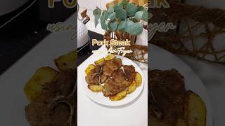 Pork steak using Air Fryer Oven 🥩porksteak airfryer airfryercooking airfryeroven [upl. by Trauner372]