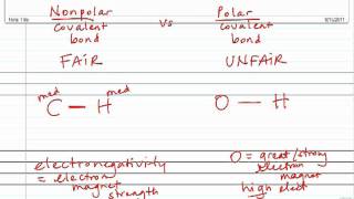 Polar vs Nonpolar Covalent Bonds [upl. by Elohc]