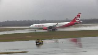 Awesome Waterblast Airberlin A330200 am Flughafen Düsseldorf [upl. by Kern]