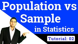 Sample vs Population in Statistics [upl. by Ilam415]