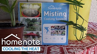 HOMENOTE Misting Cooling System 59FT  PreAssembled  Installation and Review [upl. by Einafit]