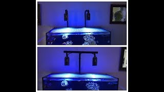 Red Sea Reefer 250  8020 DIY Kessil A160 Light Mount  DIY VS Kessil A Series Mounts w Extensions [upl. by Reynolds138]