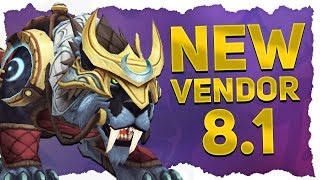 New Warfront Mount Vendor  7th Legion And Honorbound Commendations In BfA Patch 81 [upl. by Farah]