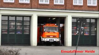 RESERVE HLF Feuerwehr Hamburg Berliner Tor F22 Wachausfahrt [upl. by Nazar]