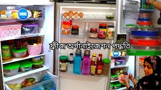 টিপসহ ফ্রীজ অর্গানাইজ How To Organize A FridgeIdeas To Organize a Small Bangladeshi Fridge [upl. by Solraced216]