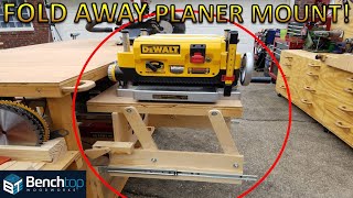 Fold Away Planer Stand with dust collection  EP12 [upl. by Drape]