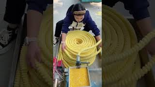 Popcorn making process Good tools and machinery make the work easy [upl. by Akciret]