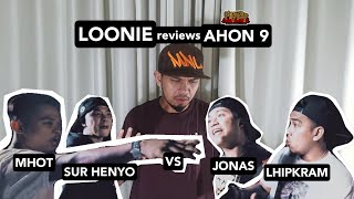 LOONIE  BREAK IT DOWN Rap Battle Review E27  AHON 9 MHOT amp SUR HENYO vs JONAS amp LHIPKRAM [upl. by Avera]