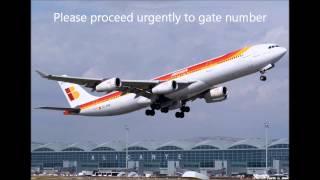 Alicante Airport announcements [upl. by Adnara151]