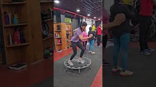 Trampoline exercises for weight loss and endurance Part1 shorts gym viral gymmotivation yt [upl. by Nelrsa779]