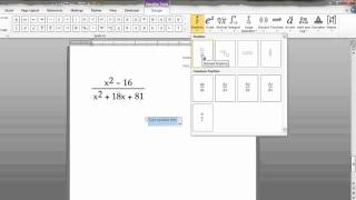 Writing Math Equations in Microsoft Word [upl. by Idnyc]