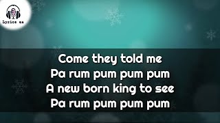 little drummer boy  lyricsChristmas song [upl. by Evania]