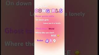 Long live cowgirls 🤠🫶🏻 countrymusic music newmusic preppymusic preppy song lyrics [upl. by Alet]