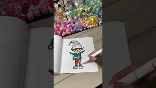 Subscribe for daily coloring videos ❤️☝🏼 christmas coloringbook ohuhumarkers [upl. by Pogah345]