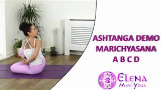 ASHTANGA DEMO MARICHYASANA A B C D [upl. by Pompei562]