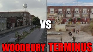 WOODBURY VS TERMINUS  The Walking Dead  MaxStarOficial [upl. by Yliak291]