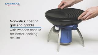 Campingaz Party Grill® with multiple cooking options  grilling frying or using as a stove [upl. by Arehahs611]