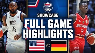 USA vs Germany  USAB SHOWCASE full game highlight  July 222024  NBA boy [upl. by Brocky905]