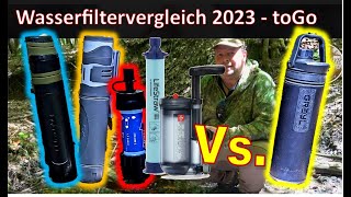 Wasserfiltervergleich 2022  Welches ist der beste Outdoor Wasserfilter toGo [upl. by Onailime]