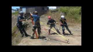 Rescate con Cuerdas  Capacitaciones varias Chile 2012 [upl. by Noivaz]