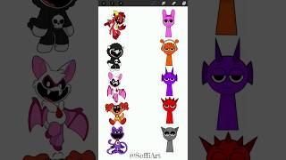 Connect to correct color characters Nightmare Critters and Smiling critters vs Sprunki Incredibox [upl. by Eylsel]