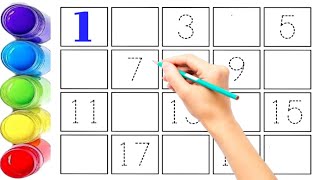 123 123 Numbers One Two Three Counting number kids rhymes Toddler learning video [upl. by Haida]