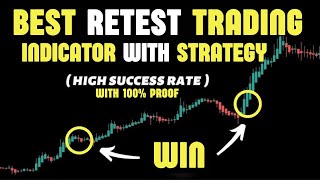 Best Retest Trading Indicator With Strategy II High Success Rate With 100 Proof [upl. by Atnima]