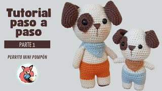 Tutorial paso a paso Mini perrito PompónParte 1 [upl. by Ical840]