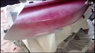 Mio Soul Burgundy Wine Black Fairings 3Hours Done Repaint [upl. by Werra226]