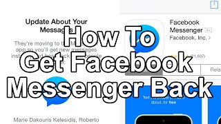 How to get facebook inapp messenger back [upl. by Wheeler]