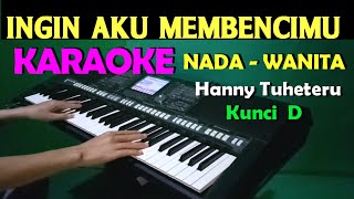 Aku Orang Tak Punya  Hany Tuheteru  KARAOKE Nada Wanita [upl. by Hanson]