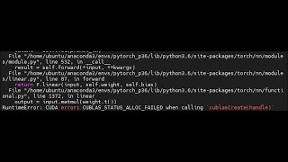 CUBLASSTATUSALLOCFAILED 에러  nnEmbedding [upl. by Cavanagh639]