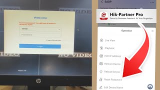 Hikvision DVRNVR Password Reset Using Hikpartner pro App [upl. by Ahsakat985]