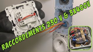 Câblage des appareillages 230V et machines en triphasé 400V [upl. by Bibeau]