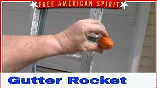 Gutter Cleaning Downspout Jetter Water Rocket  A Minnie Pressure Washer Clean Now Pressure Washing [upl. by Ibob]