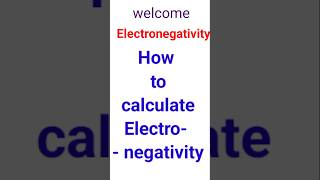 Electronegativity  how to calculate electronegativity of iodine  chemistry ytshortsvideo [upl. by Archer776]