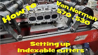 Getting the Perfect cut Installing Indexable cutters on the Van Norman 570  530 rotary broach [upl. by Enehpets622]