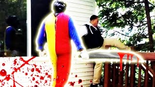 FUNNY Home Invasion Scare Prank Killer Clown Home Attack [upl. by Ellata]